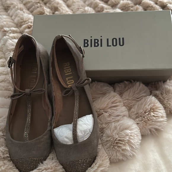 Anthropologie Bibi Lou | Rhinestone Ballet Flats | 36 / 6 - Picture 5 of 10